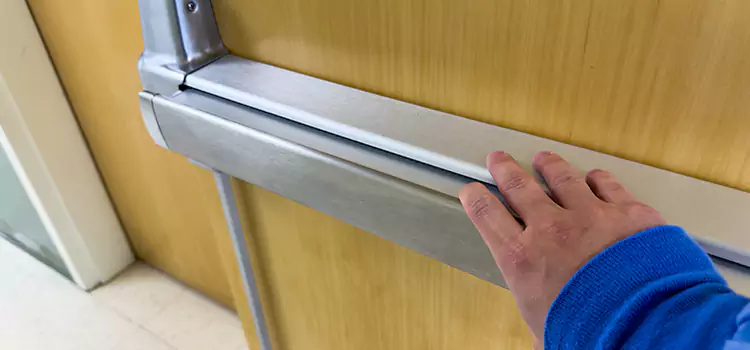 Installing a Push Bar on a Door Fairmont